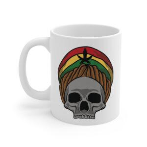 Rasta Skull Stoner Coffee Mug
