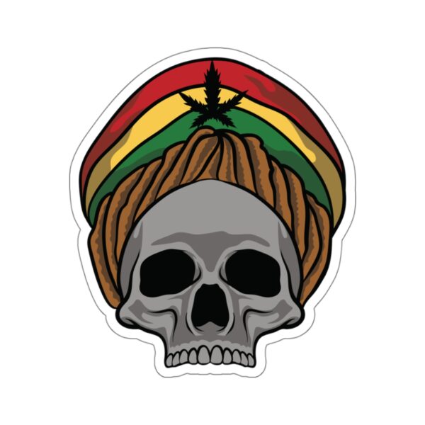 Rasta Skull Stoner Stickers