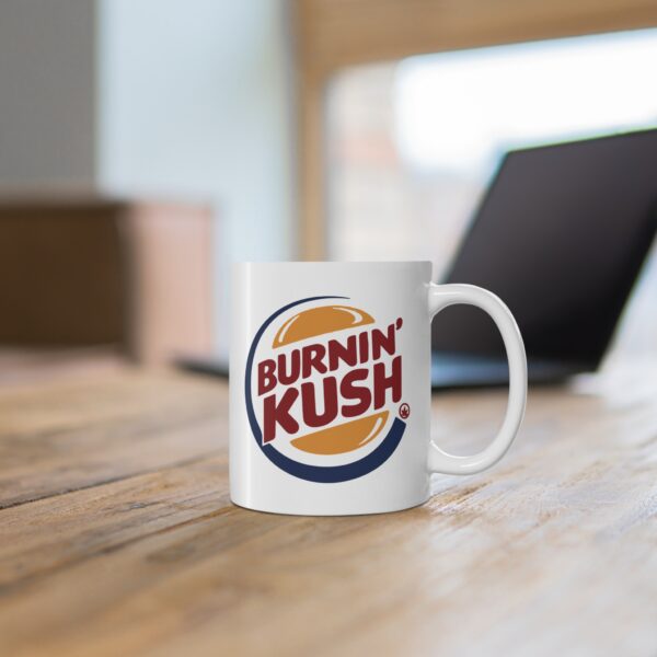 Burnin' Kush Weed Coffee Mug - Image 5