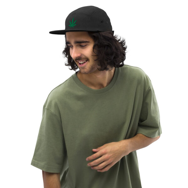 Marijuana Leaf 5-Panel Cap - Image 2