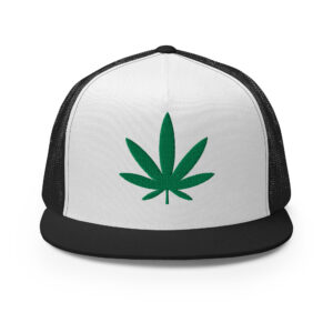 Marijuana Leaf Trucker Hat