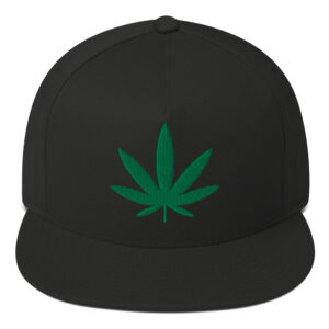 Cannabis Leaf Snapback Hat