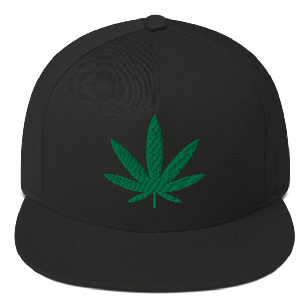 Cannabis Leaf Snapback Hat