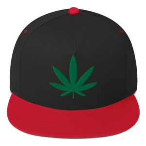 Weed Leaf Snapback Hat