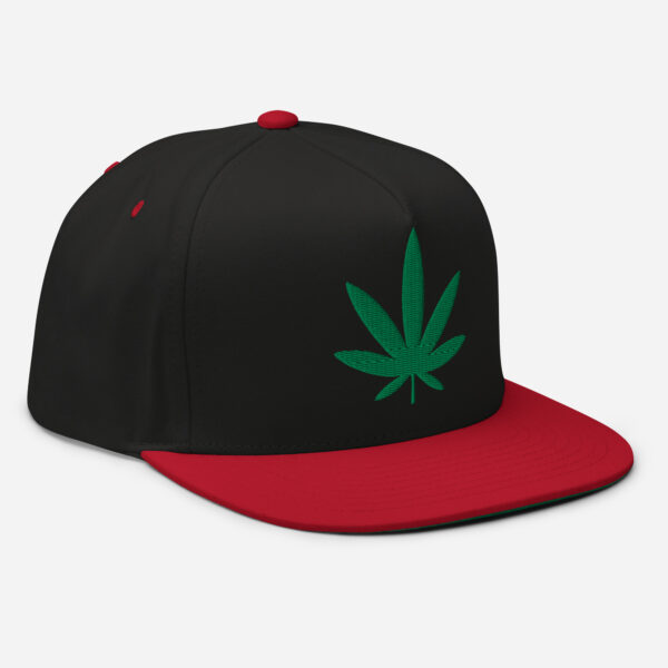 Weed Leaf Snapback Hat - Image 2