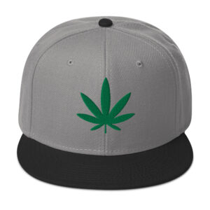 Marijuana Leaf Snapback Hat