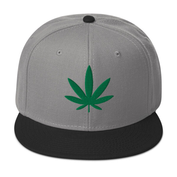 Marijuana Leaf Snapback Hat