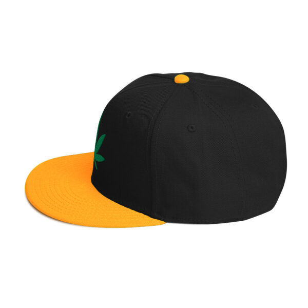 Weed Leaf Snapback Hat - Image 4