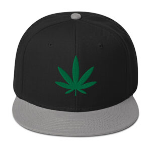 Pot Leaf Snapback Hat