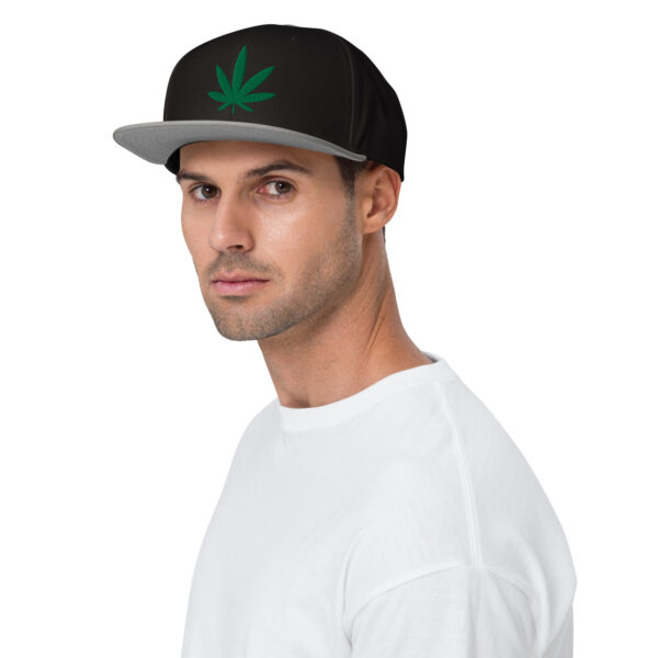 Pot Leaf Snapback Hat - Image 2