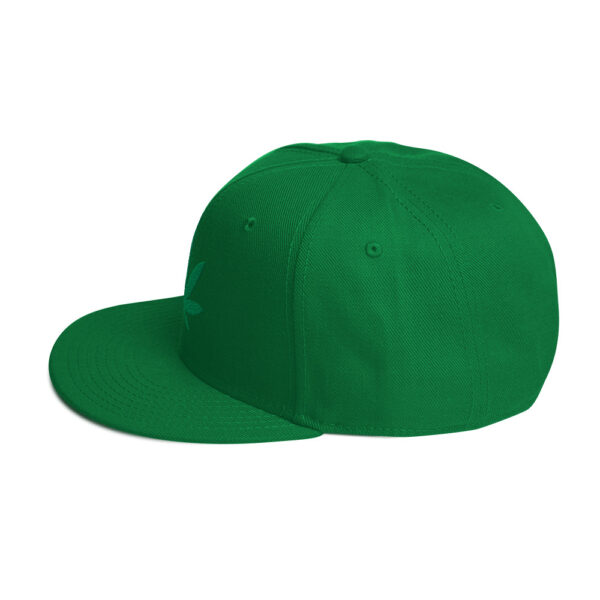 Cannabis Leaf Snapback Hat - Image 4
