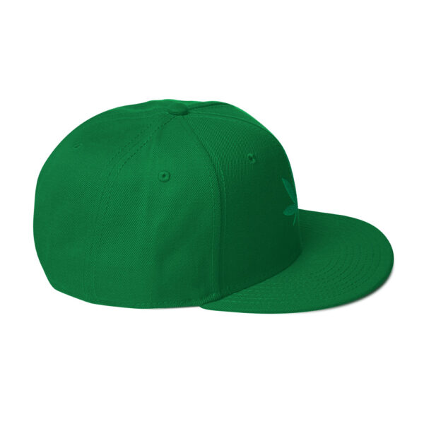 Cannabis Leaf Snapback Hat - Image 5