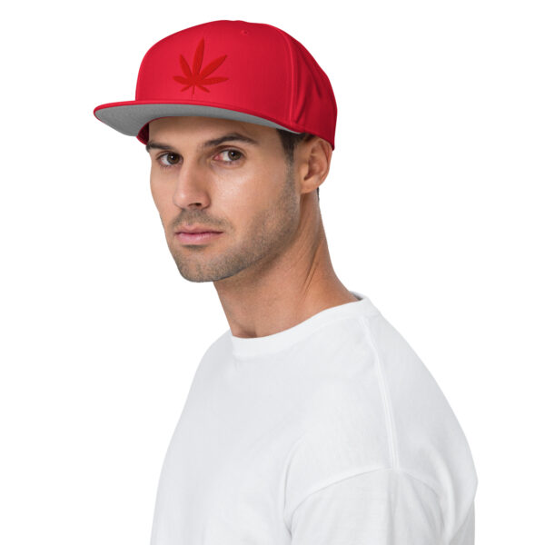 Pot Leaf Snapback Hat - Image 2